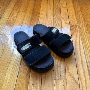 UGG Black Slide Sandals